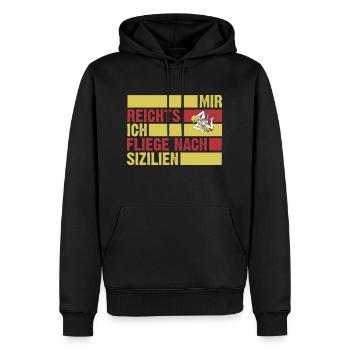 Sizilianer Sizilianisch Sizilien - Männer Premium Bio Hoodie - Schwarz - Vorne - Nico (187cm)