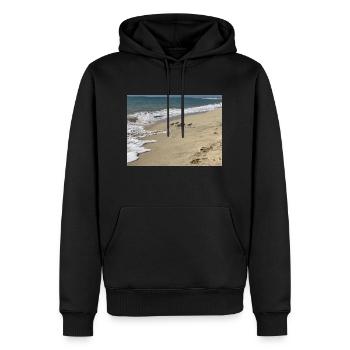 Run Bird run - Männer Premium Bio Hoodie - Schwarz - Vorne - Nico (187cm)