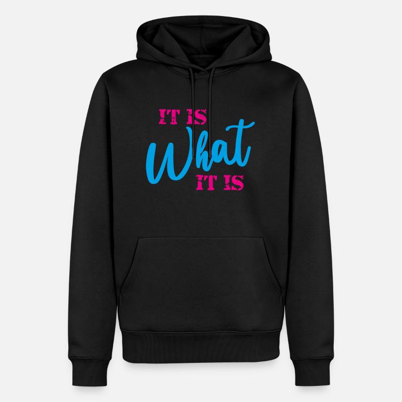 C’est ce que c’est - Sweat à capuche Premium bio Homme - noir