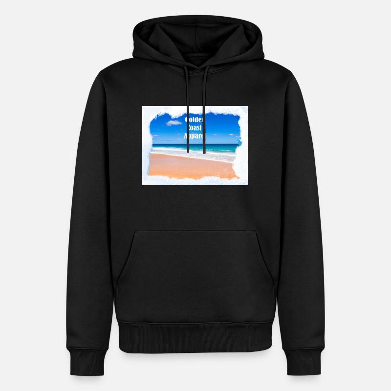 Aussie Beach Vibe - Männer Premium Bio Hoodie - Schwarz