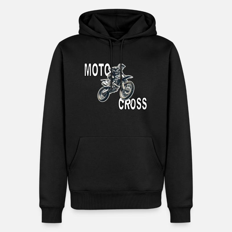 Motocross - Männer Premium Bio Hoodie - Schwarz
