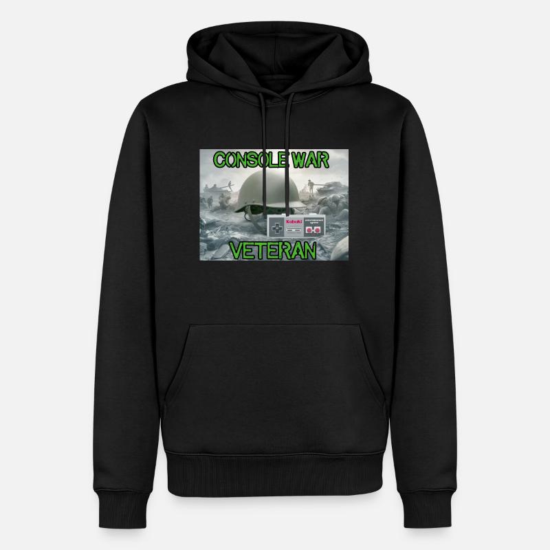 Console war veteran - Sweat à capuche Premium bio Homme - noir