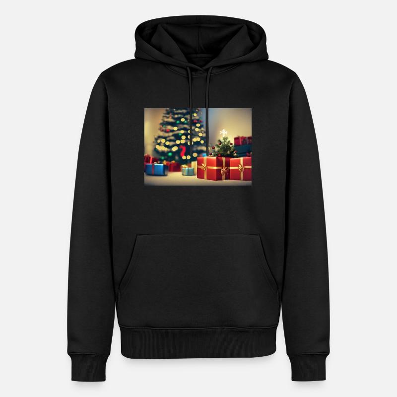 Weihnachtsgeschenke - Männer Premium Bio Hoodie - Schwarz