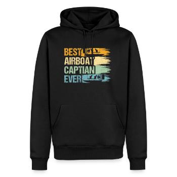 Meilleur hydroglisseur Captian Jamais Hydroplane Hélice Swa - Sweat à capuche Premium bio Homme - noir - Devant - Nico (187cm)