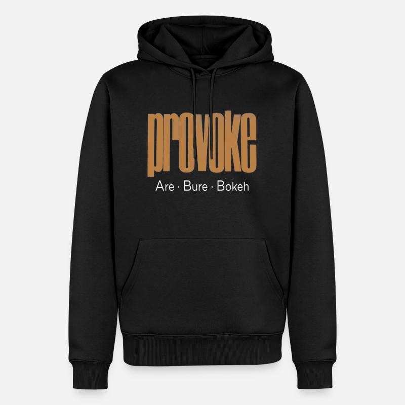 Provoquer - Sweat à capuche Premium bio Homme - noir