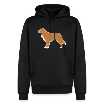 Retriever à péage de canard de la Nouvelle-Écosse - Sweat à capuche Premium bio Homme - noir - Devant - Nico (187cm)