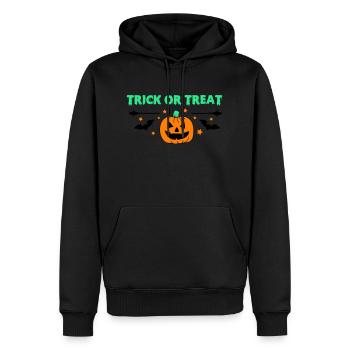 trick or treat1 - Men’s Premium Organic Hoodie - black - Front - Nico (187cm)
