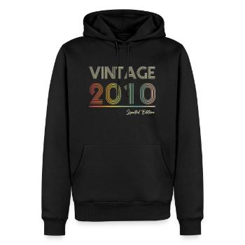 Vintage 2010 14 Year Old 14th Birthday Gift - Männer Premium Bio Hoodie - Schwarz - Vorne - Nico (187cm)