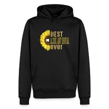 Future Vintage Retro Assistentin Zahnarztpraxis - Männer Premium Bio Hoodie - Schwarz - Vorne - Nico (187cm)