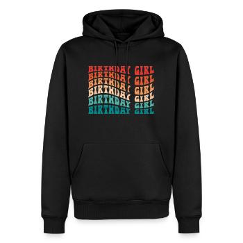 Fille d’anniversaire pour les tout-petits filles Mignon Groovy - Sweat à capuche Premium bio Homme - noir - Devant - Nico (187cm)