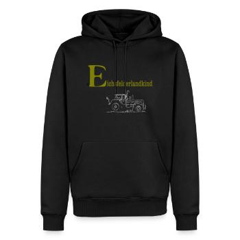 eichsfelderlandkind - Männer Premium Bio Hoodie - Schwarz - Vorne - Nico (187cm)