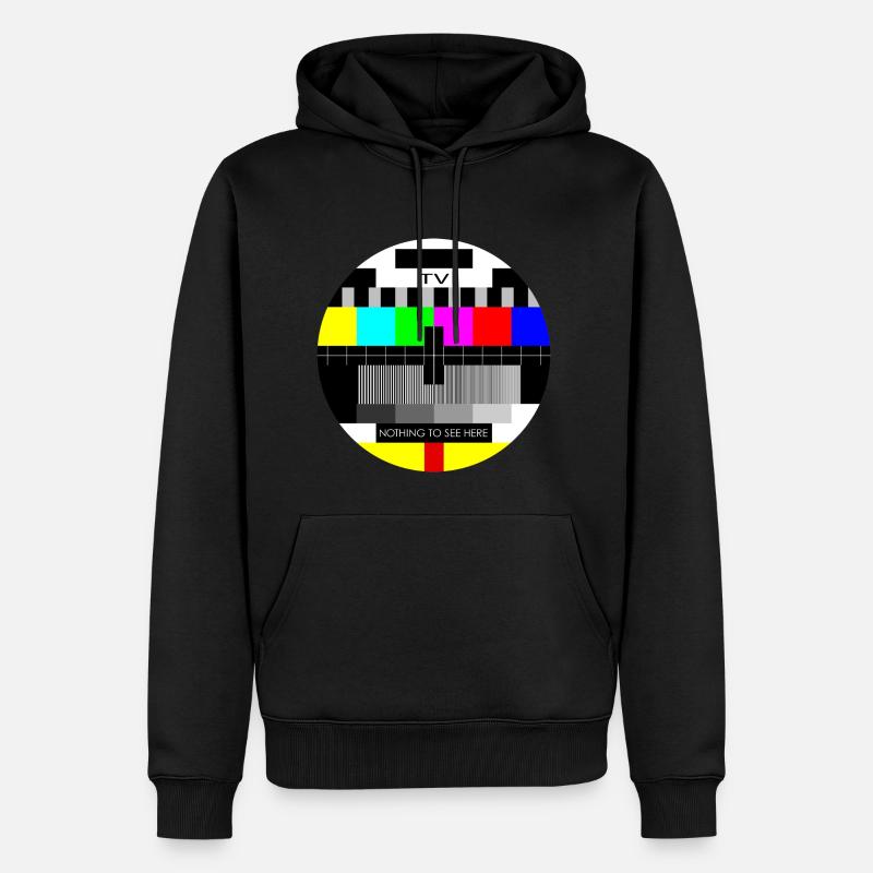 Test Image - Sweat à capuche Premium bio Homme - noir