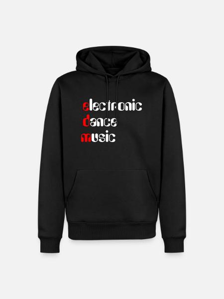 EDM Electronic Dance Music - Men’s Premium Organic Hoodie - black