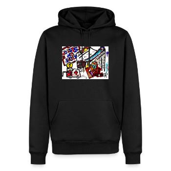 Championnats de ski en Sierra Nevada - Sweat à capuche Premium bio Homme - noir - Devant - Nico (187cm)