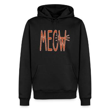 Miau miau miau miau - Männer Premium Bio Hoodie - Schwarz - Vorne - Nico (187cm)