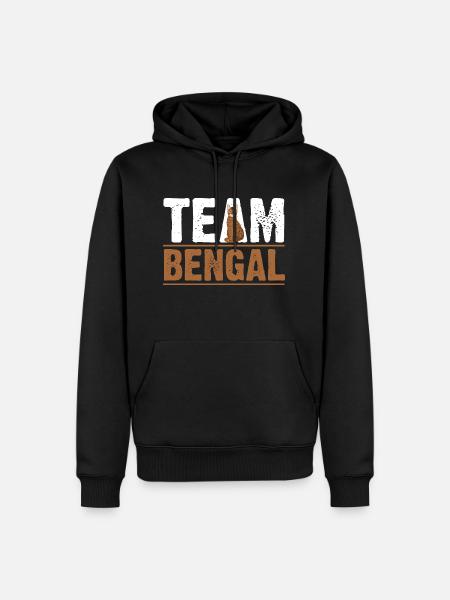 Cat Bengal Cat - Men’s Premium Organic Hoodie - black