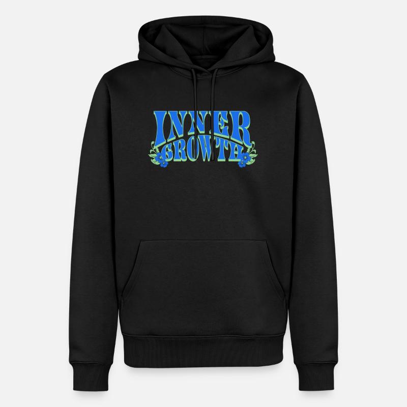 Croissance intérieure - Sweat à capuche Premium bio Homme - noir