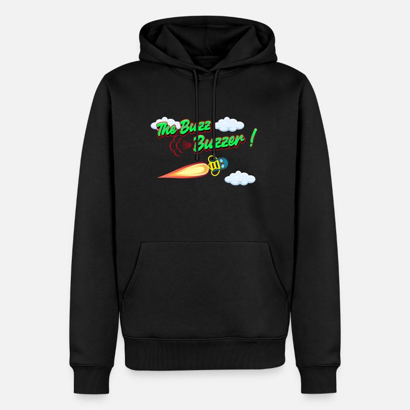 Le buzz buzzer - Sweat à capuche Premium bio Homme - noir