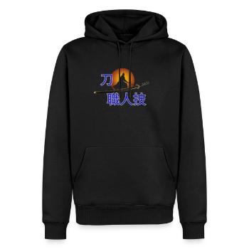 Katana 4 - Sweat à capuche Premium bio Homme - noir - Devant - Nico (187cm)