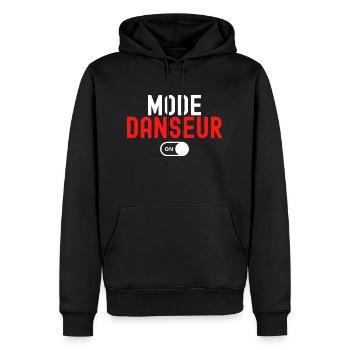 Men's Dancer Fashion T-Shirt - Men’s Premium Organic Hoodie - black - Front - Nico (187cm)