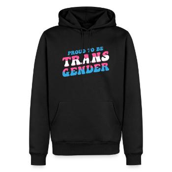 Stolz darauf, Transgender zu sein - LGBTQ Pride Transgender - Männer Premium Bio Hoodie - Schwarz - Vorne - Nico (187cm)