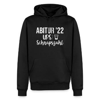 Abitur 2022 lustiges Abi - Männer Premium Bio Hoodie - Schwarz - Vorne - Nico (187cm)