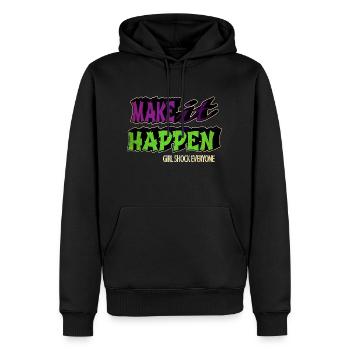 blackhistory sayings antiracism funny sayings - Männer Premium Bio Hoodie - Schwarz - Vorne - Nico (187cm)