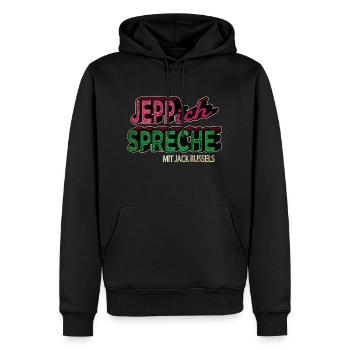 statement witzig chihuahua lustig zitat lieben - Männer Premium Bio Hoodie - Schwarz - Vorne - Nico (187cm)