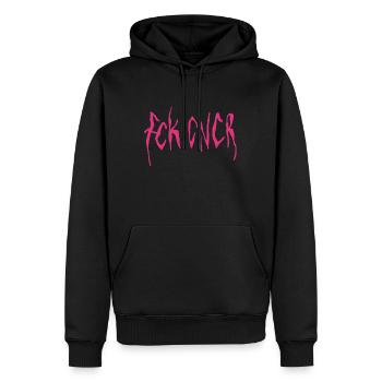 Fck Cncr - Männer Premium Bio Hoodie - Schwarz - Vorne - Nico (187cm)