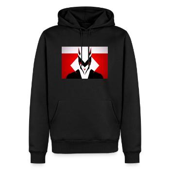 Devil in the details - Men’s Premium Organic Hoodie - black - Front - Nico (187cm)