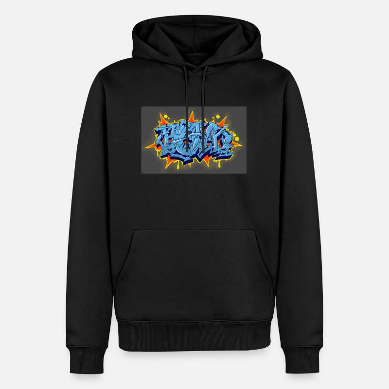 Design Wildstyle - Männer Premium Bio Hoodie - Schwarz