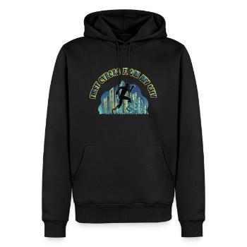 Lustiges Amputation und Beinprothesen - Männer Premium Bio Hoodie - Schwarz - Vorne - Nico (187cm)