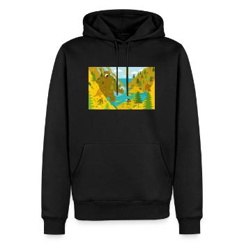 Rock golems - Men’s Premium Organic Hoodie - black - Front - Nico (187cm)