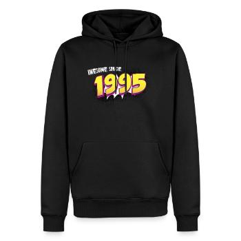 Rétro 28e anniversaire dans le Style de bande dessinée Pop Art - Sweat à capuche Premium bio Homme - noir - Devant - Nico (187cm)