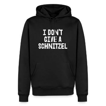 Ich gebe kein Schnitzel | Bayerisch - Männer Premium Bio Hoodie - Schwarz - Vorne - Nico (187cm)