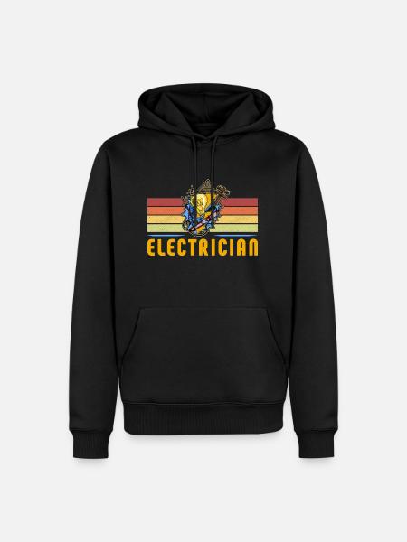 Electrician Electrician Lighting Technician Lamp - Men’s Premium Organic Hoodie - black