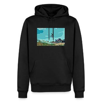 BMX Rennen Rennen ATV Motocross - Männer Premium Bio Hoodie - Schwarz - Vorne - Nico (187cm)