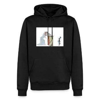 Du kannst die Braut küssen - Männer Premium Bio Hoodie - Schwarz - Vorne - Nico (187cm)