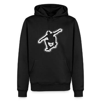 Skating Skater Skateboarder Men's Skateboard - Men’s Premium Organic Hoodie - black - Front - Nico (187cm)