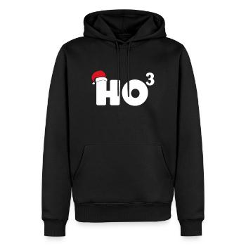 HO HO HO Weihnachten Ho hoch 3 - Männer Premium Bio Hoodie - Schwarz - Vorne - Nico (187cm)