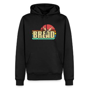 Retro Vintage Awesome Bread Baking Designs Present - Männer Premium Bio Hoodie - Schwarz - Vorne - Nico (187cm)