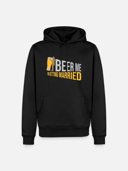 Beer Me Getting Married - Men’s Premium Organic Hoodie - black