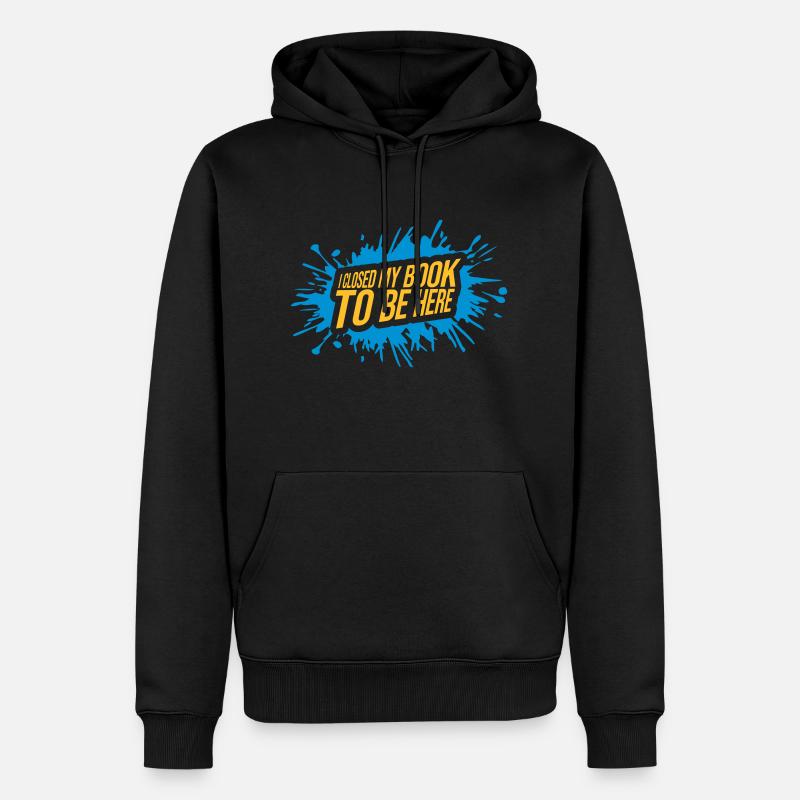 J’ai fermé mon livre - Sweat à capuche Premium bio Homme - noir