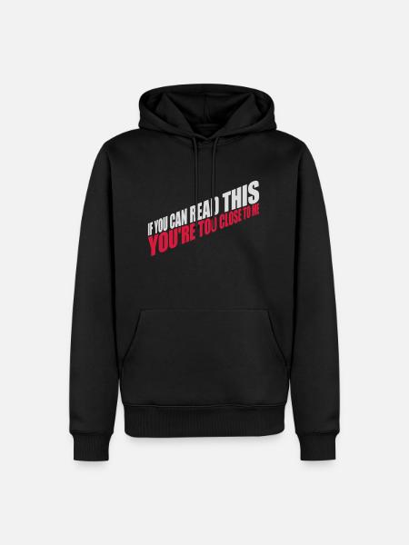 too close to me - Men’s Premium Organic Hoodie - black