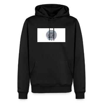 Mutti ist die Beste! - Männer Premium Bio Hoodie - Schwarz - Vorne - Nico (187cm)