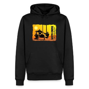 Sidecarcross - Sidecar Moto Cross - Men’s Premium Organic Hoodie - black - Front - Nico (187cm)