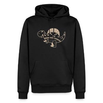 Dinosaur Spinosaurus - Men’s Premium Organic Hoodie - black - Front - Nico (187cm)