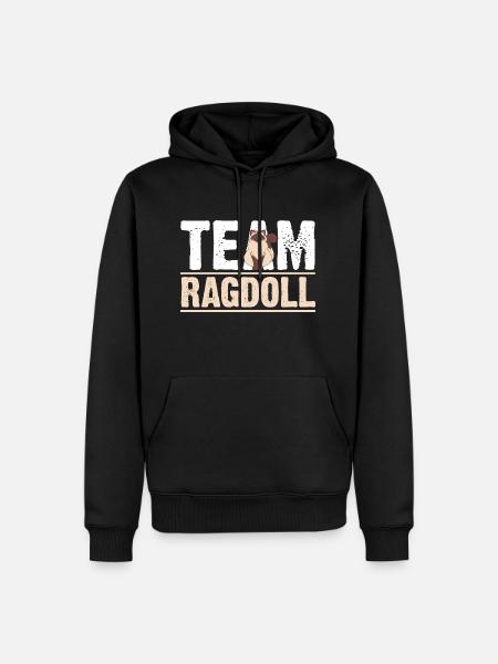 Ragdoll Cat Cat - Men’s Premium Organic Hoodie - black