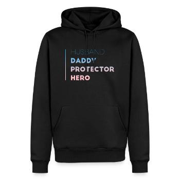 Funny Dad Fathers day - Men’s Premium Organic Hoodie - black - Front - Nico (187cm)