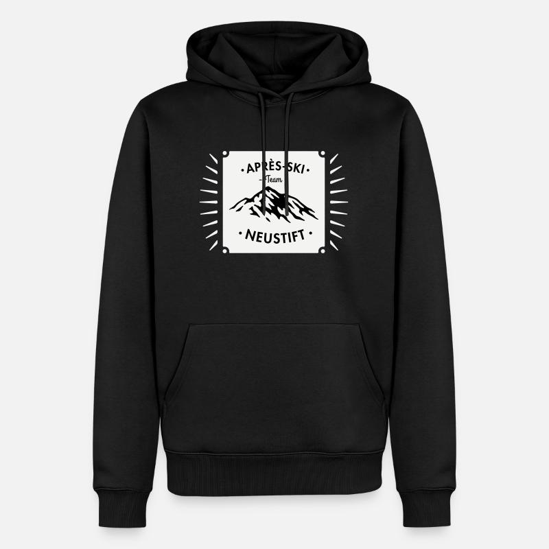 Après-Ski Neustift - Sweat à capuche Premium bio Homme - noir